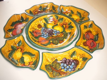 D/13 ANTIPASTIERA 7 PEZZI DIAM 56 cm.