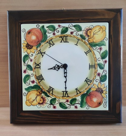 D/30 OROLOGIO CORNICE LEGNO 32x32